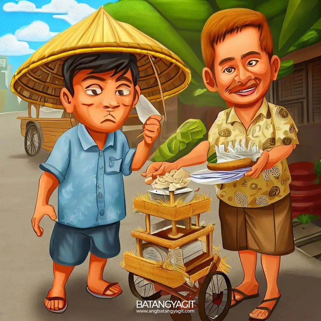 street vendor and buyer