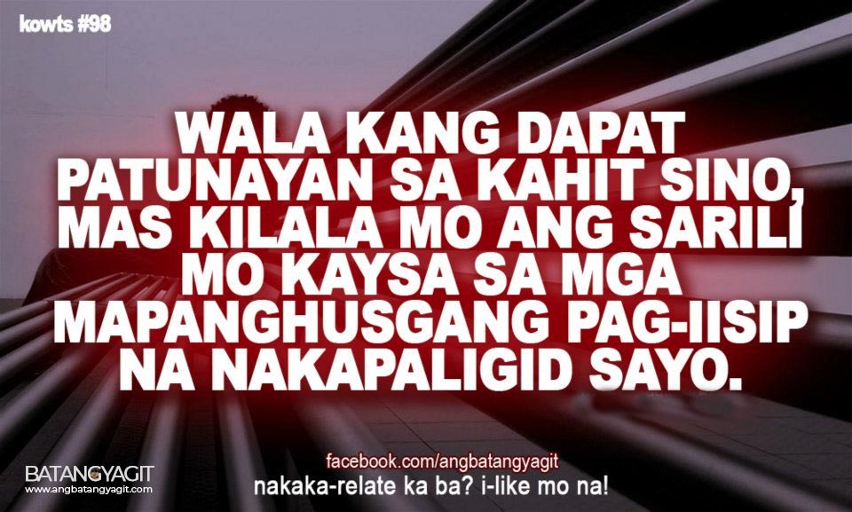 mas kilala mo ang sarili mo